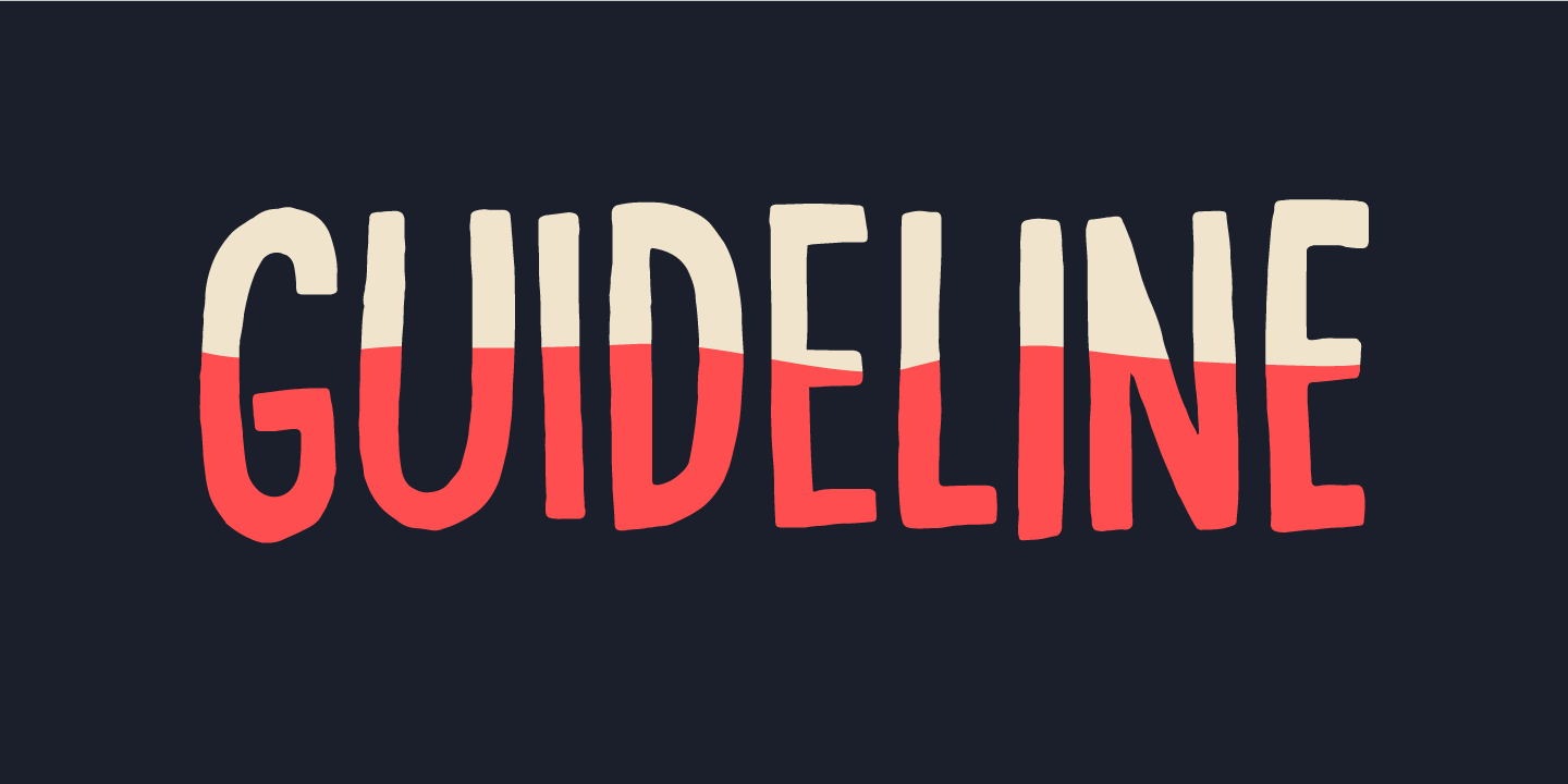 Guideline Regular Font preview